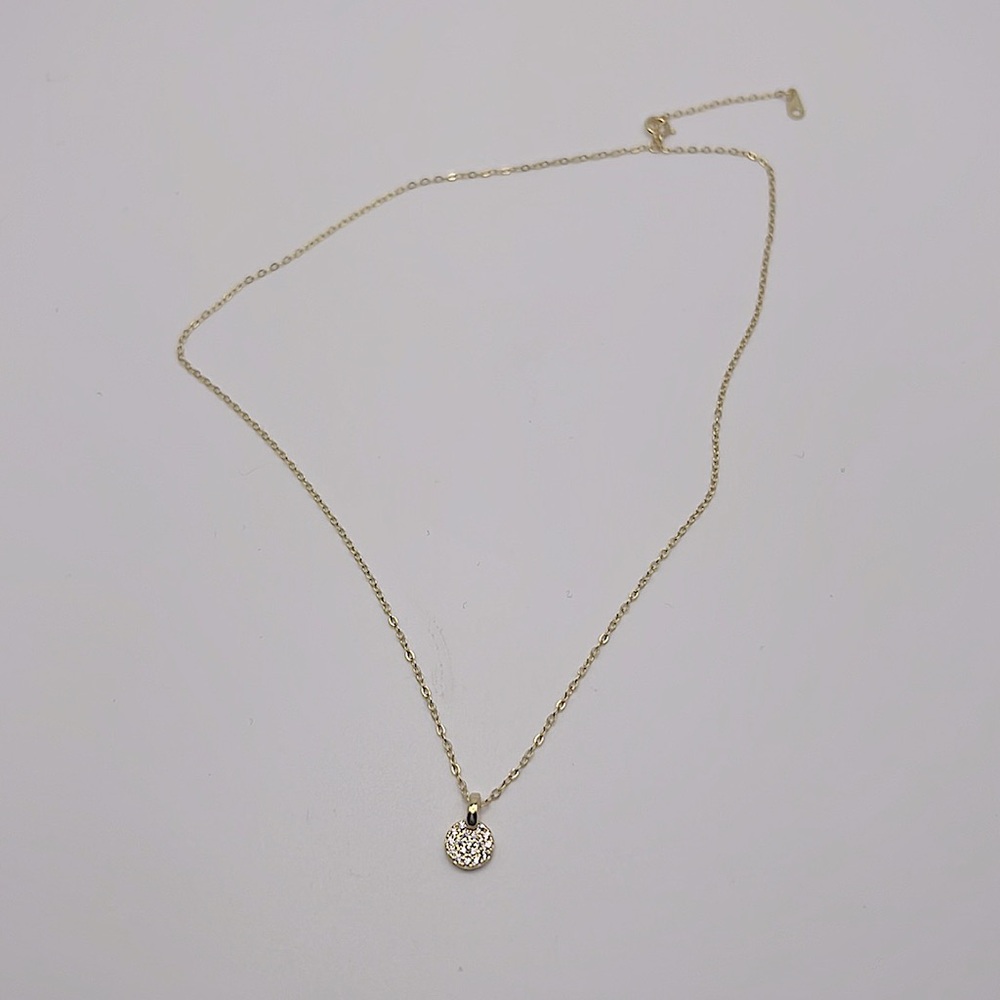 Necklace‎ with round brilliant diamond (zirconium oxide) - Picture 3 of 7